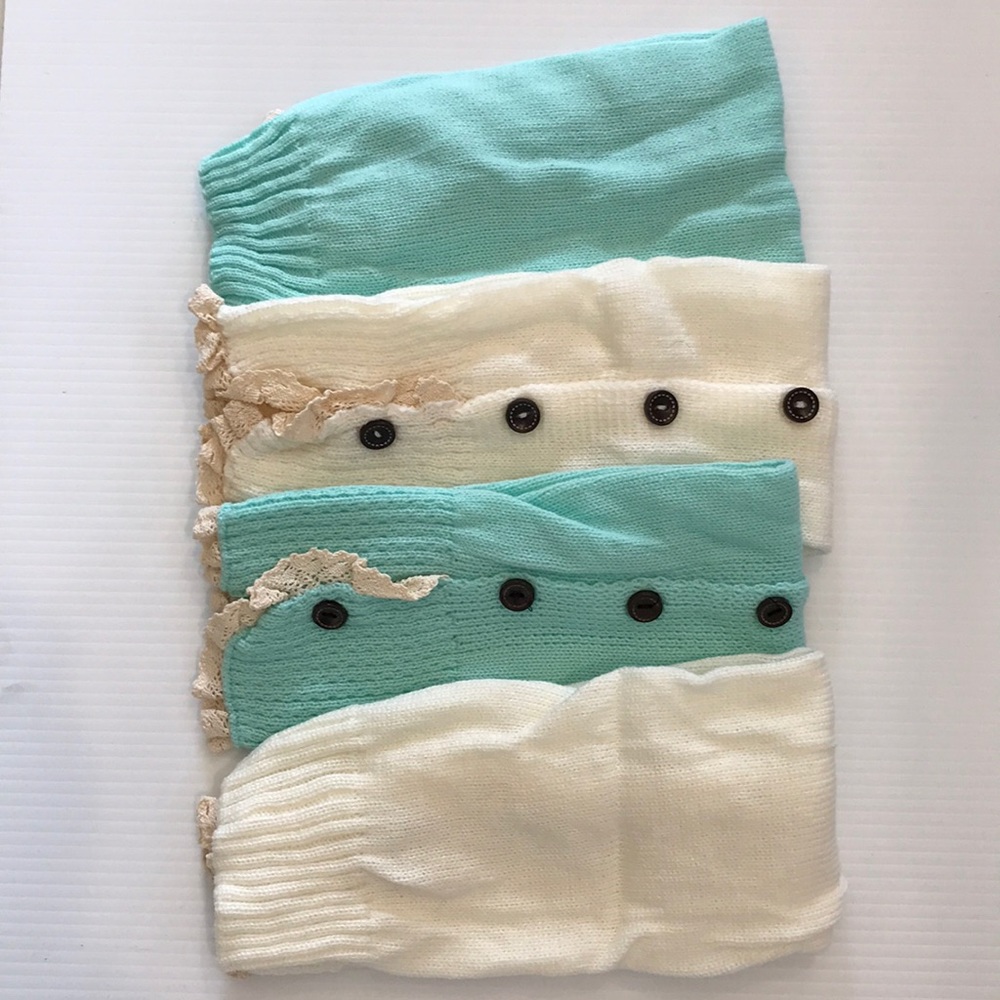 Knit & Lace Leg Warmers (2 Colors) - Picture 6 of 6